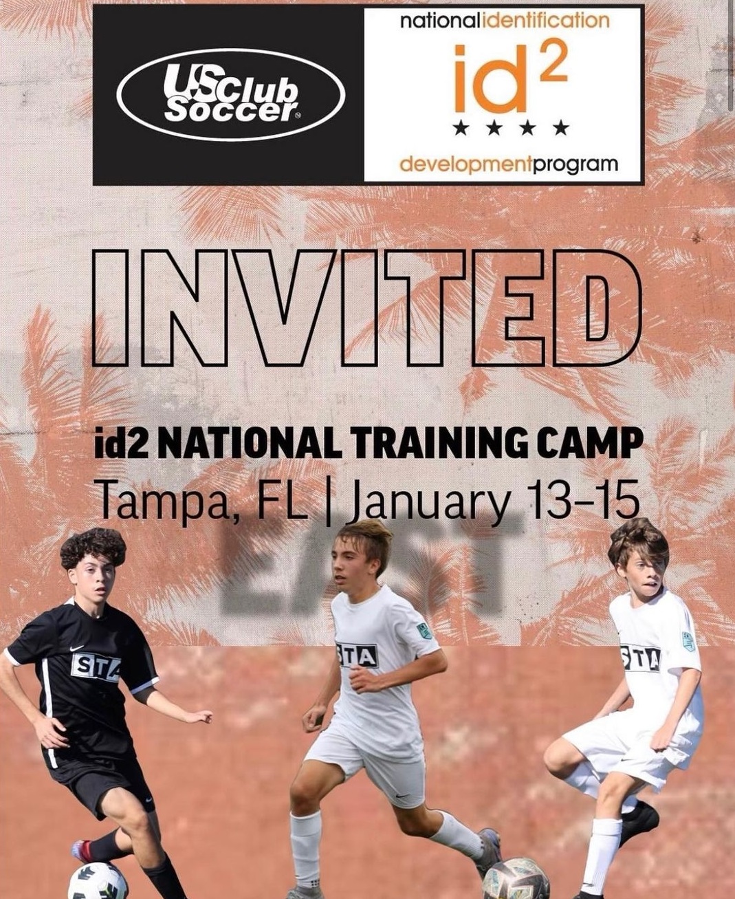 Three 09 ECNL Boys Selected to id2 National Training Camp STA Soccer